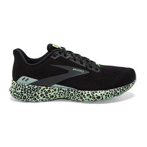 Brooks Launch 8 Road Running Shoes - Womens, Black/Blue/Yellow | IE-UBO367024